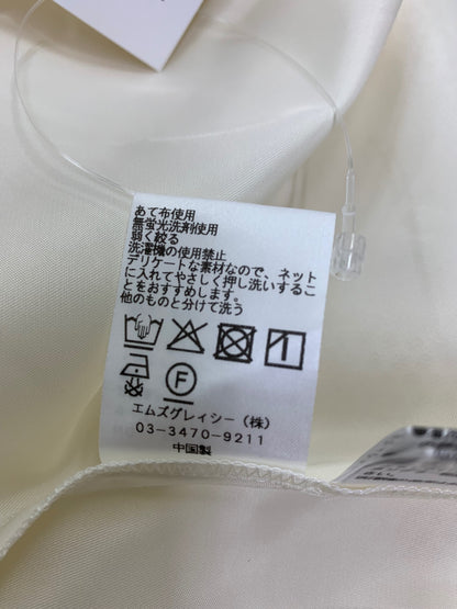 エムズグレイシー 小花刺しゅうメッシュ 617117 スカート 38 アイボリー IT5I7XQ2X6OS