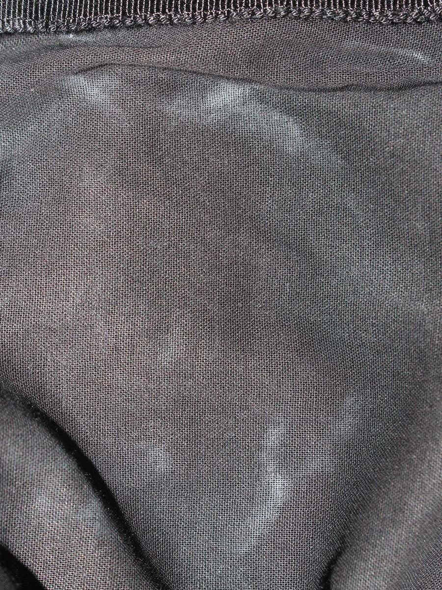 ドゥロワー 6599-299-2136 カットソー 38 ブラック カットワーク メッシュ IT00AUYB9QBO