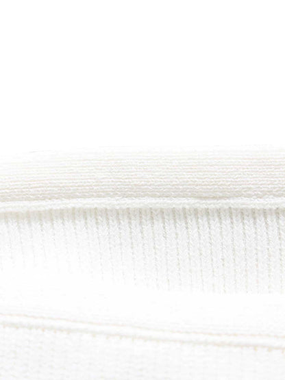 グレースコンチネンタル 刺繍パフスリーブニットトップ 01242 43023 36 ホワイト カットワークレース ‘24SS ITRVPQ1ZP2UP