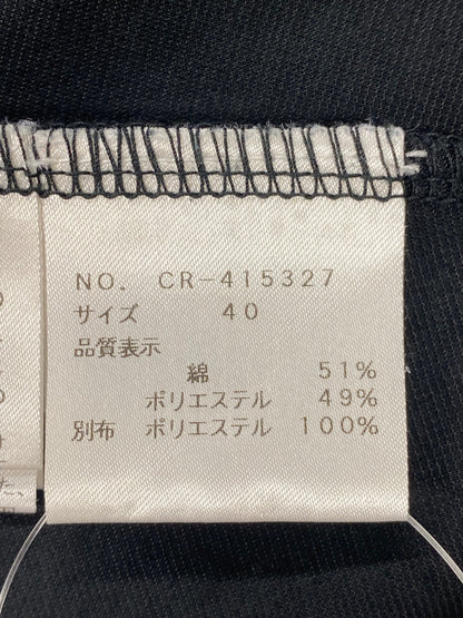 エムズグレイシー 415327 40 ブラック エッフェル塔モチーフチュニックカットソー ITGSI7JTBYJC