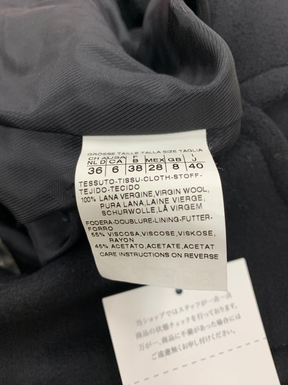 マックスマーラ 60162273 チェスターコート 40 ブラック ウール IT0OJ78I8672