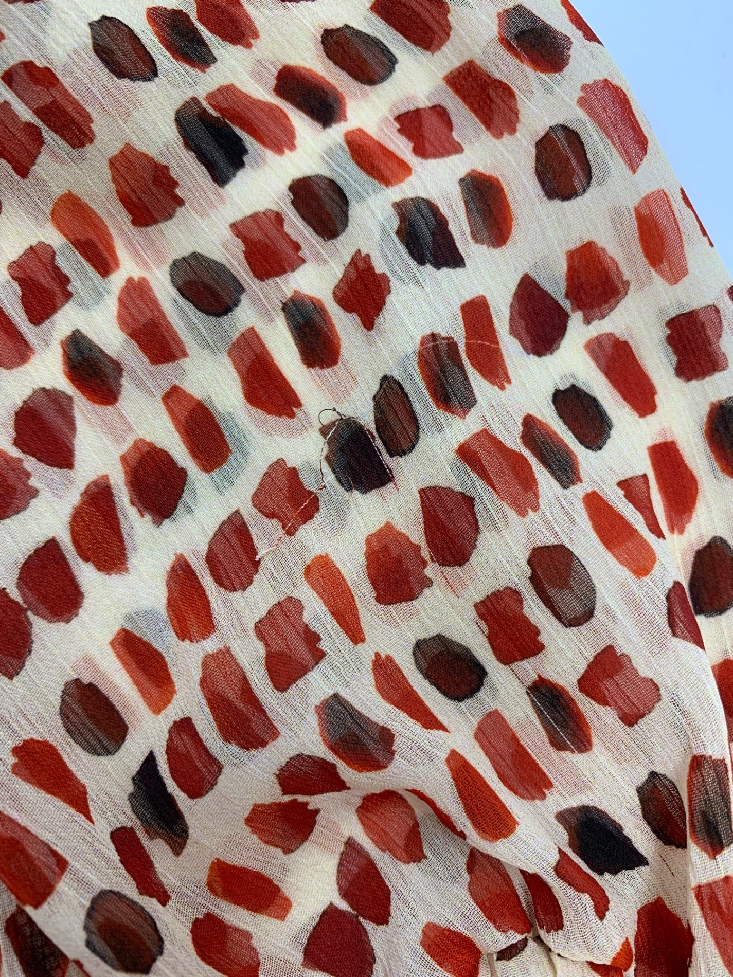 シビラ GBEID-50490 ワンピース L オレンジ シフォン ドット ITGHBXER56OG