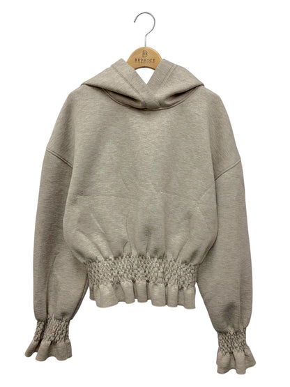 アディアム HEMLOCK HOODIE 42476 パーカー S ベージュ ウエストギャザー ITTMMPRH15U6