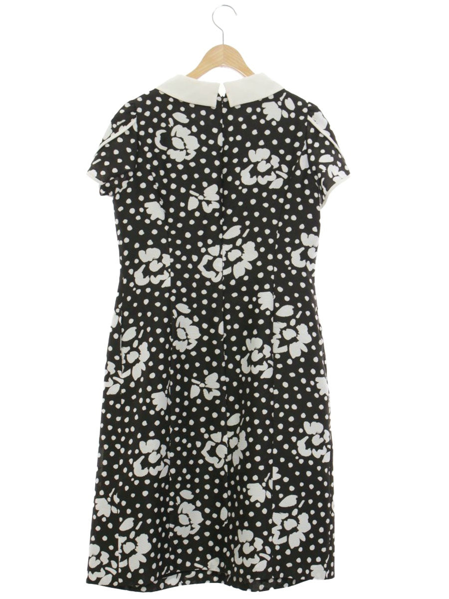 エムズグレイシー 231313 ワンピース 44 ブラック フラワー刺繍 ITWRAF00POS2