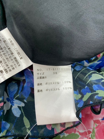 エムズグレイシー 511121 ワンピース 38 ブラック シースルー フラワー ITQC7G9I8FM4 【SALE】