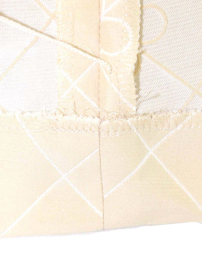 エムズグレイシー 011505 ワンピース 38 ベージュ フラワーモチーフ キルティング IT93I7MED3UO