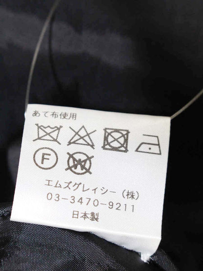 エムズグレイシー 911309 ワンピース 36 ブラック ホワイトステッチ ITSYO6IZIHFU