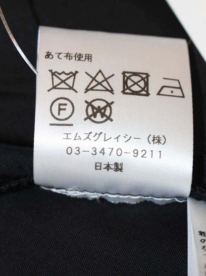 エムズグレイシー 911105 ワンピース 38 ブラック 切替 ハートモチーフ柄 ITKSJ2YDTX00