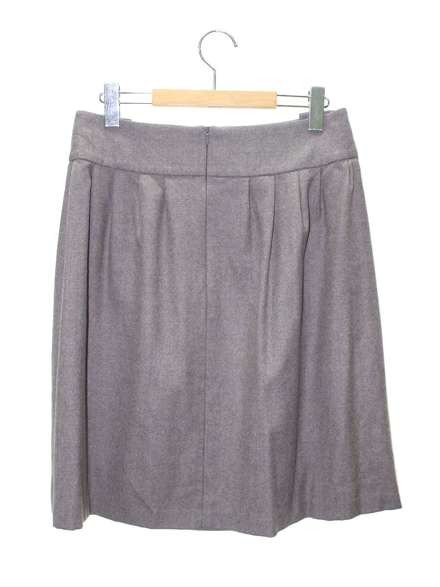 フォクシーブティック Skirt Twin Button 35151 スカート 40 ミディアムグレー ウール ITRYZUYPJE40