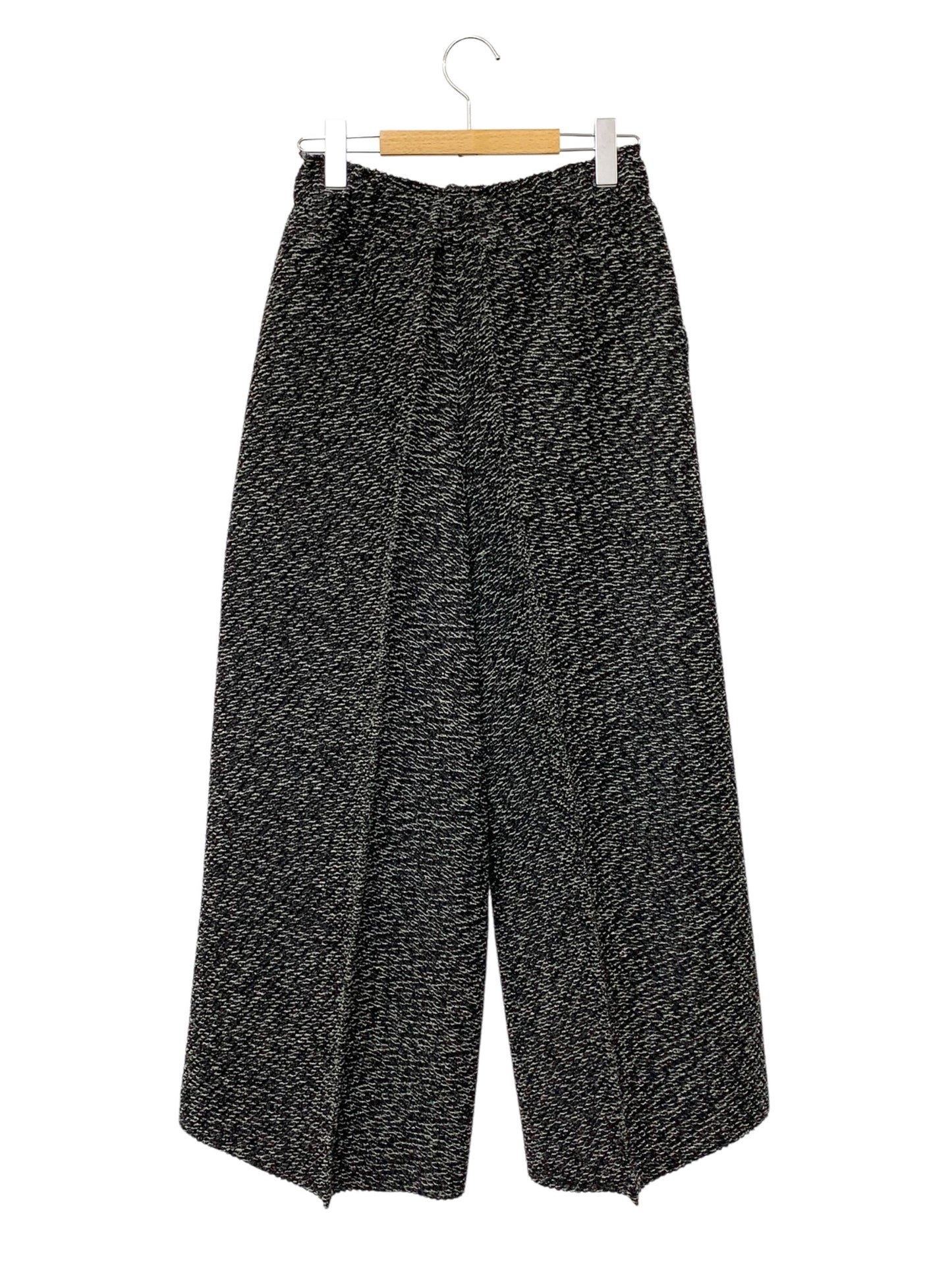イッセイミヤケ IM43FF135 ワイドパンツ 2 ブラック ウール混 24AW ITNBHUHQDUAP