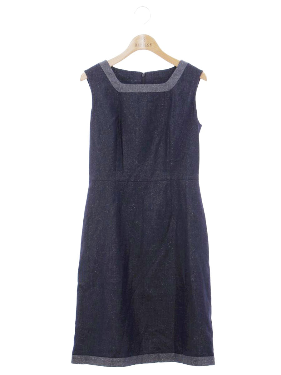 エリザ 28108661 ワンピース 1 ネイビー ラメ シルク IT3WXHATV4JM