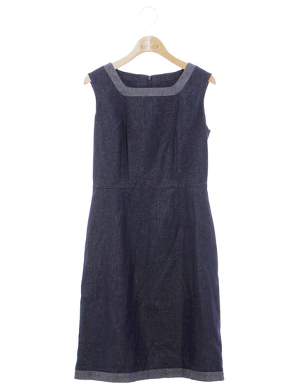 エリザ 28108661 ワンピース 1 ネイビー ラメ シルク IT3WXHATV4JM