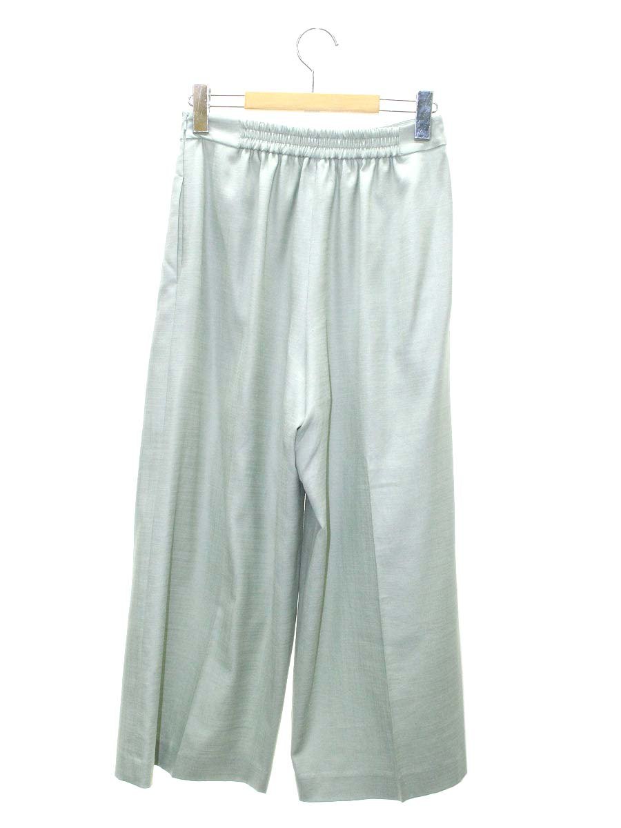 フォクシーニューヨーク Pants Addison 43486 パンツ 38 グリーン ワイド ITJK64MWMF4G