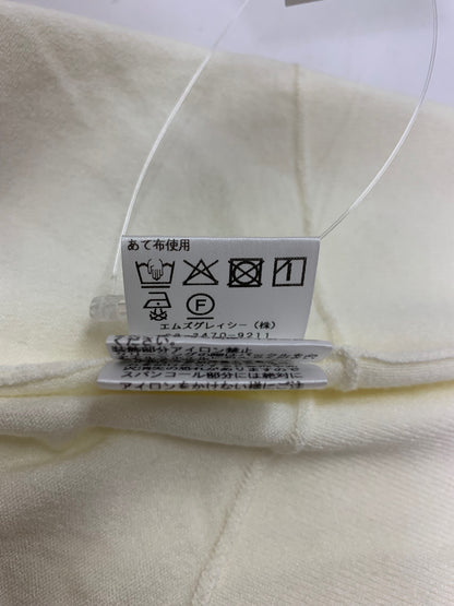 エムズグレイシー ロゴ＆バッグ柄 518703 ニット 38 アイボリー IT0OE78XOIEO