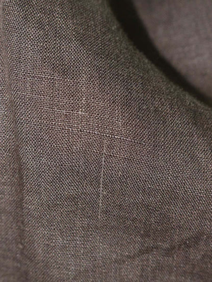 フォクシーブティック 23648 ワンピース 40 ブラウン ワンピース リネン IT91S6K9N6Z9 【SALE】