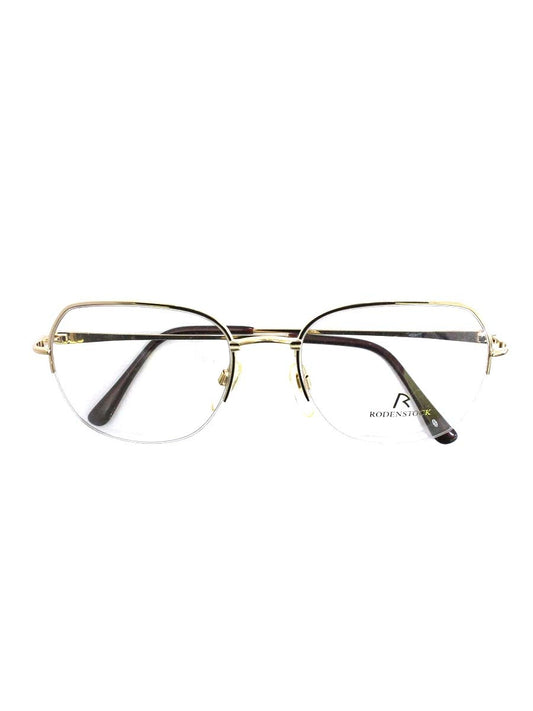 ローデンストック R2343 メガネ ゴールド メタルフレーム ハーフリム スクエア ITO11O4Z07XG