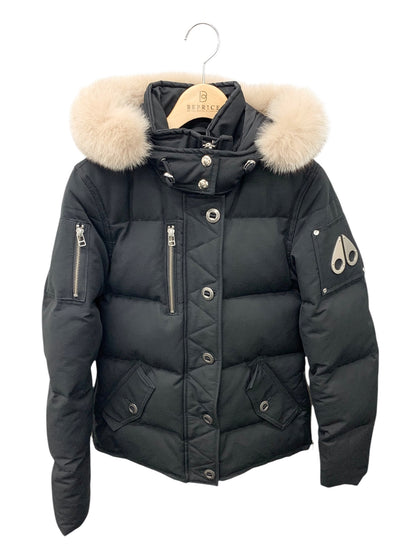 ムースナックルズ MK2229L3Q ダウンジャケット S ブラック ファーフード IT34F63DDNYG