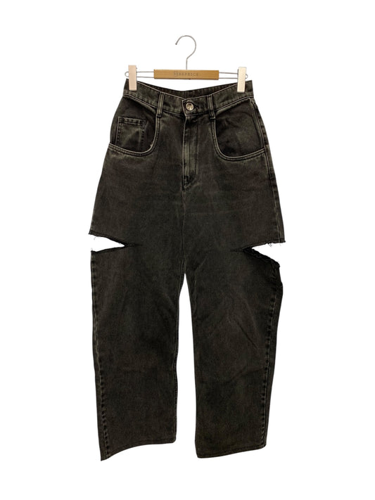 メゾンマルジェラ S51LA0051 S30743 デニムパンツ 40 グレー ダメージ加工 ITU51UI5I2VC