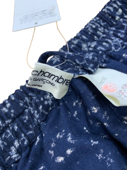 コムデギャルソン robe de chambre RV-080150 パンツ ネイビー 小花柄 フェルト生地 ITG0OWGUPNE6 【SALE】