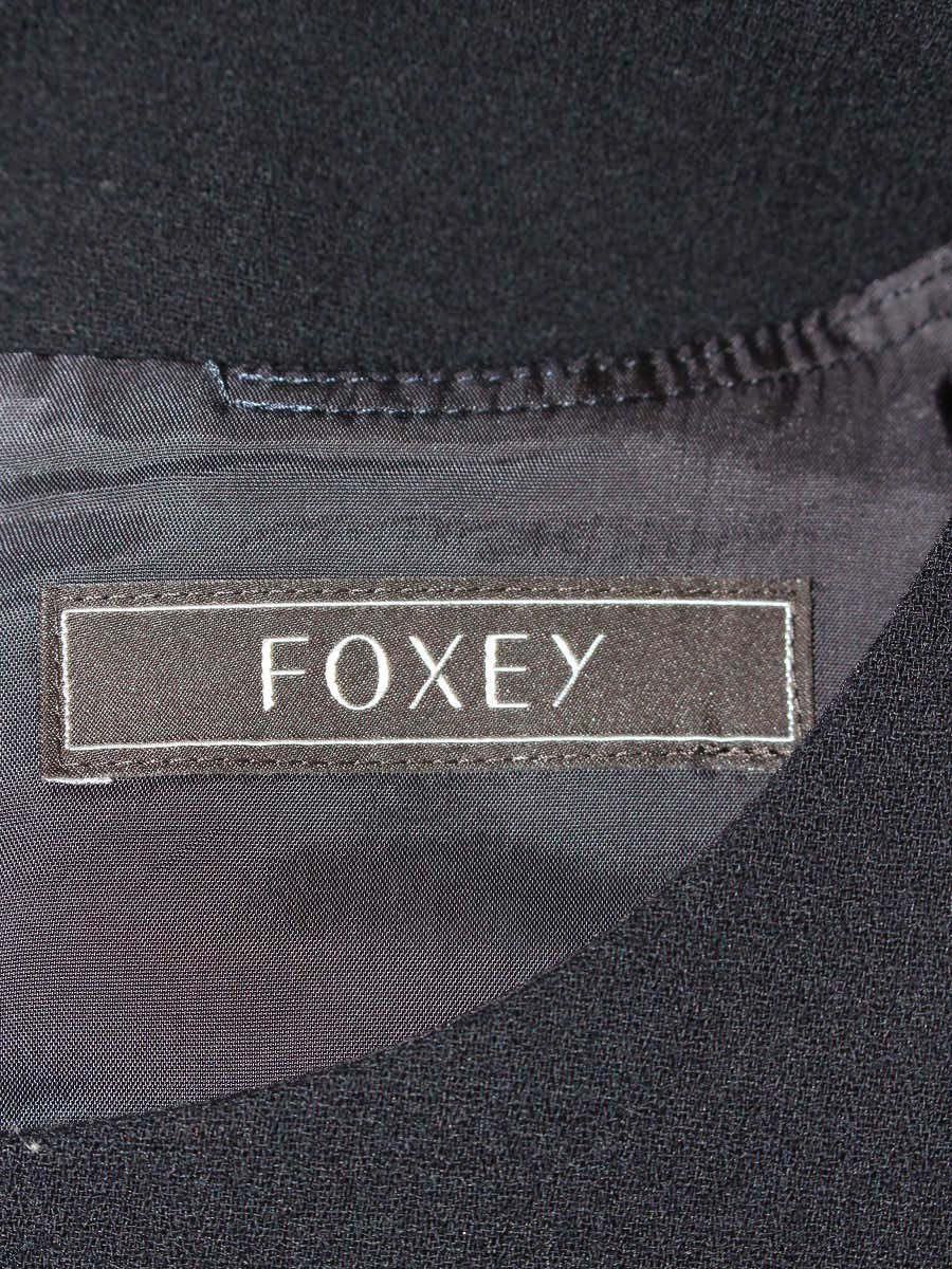 フォクシーブティック Mid Century 34496 ワンピース 38 ネイビーブラック ITCFOS3913ON