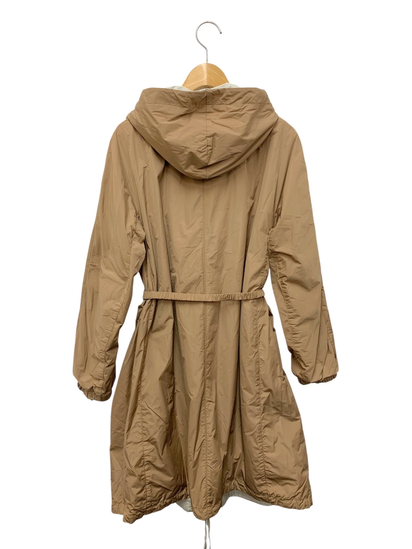 マックスマーラ ザキューブ 902104276 ナイロンコート 38 ベージュ リバーシブル IT4O1XMYGPHY
