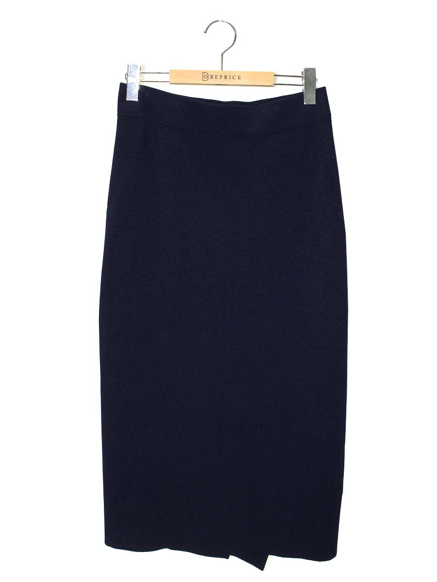 アドーア クリアヴィスコースニットタイトスカート 531-9272906 38 ネイビー ITG5KT6DLCBO