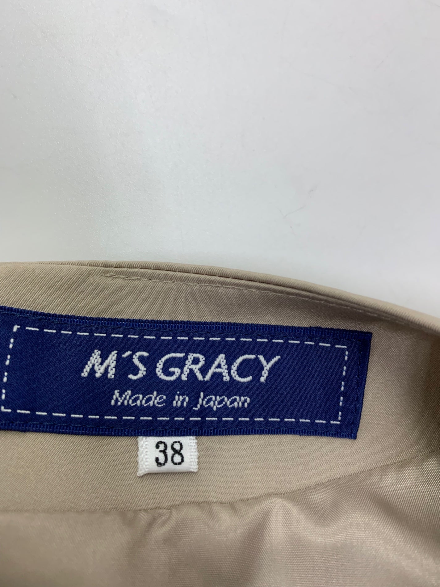 エムズグレイシー 411503 ワンピース 38 ベージュ 花 レース ITTZYDFJ9T6G