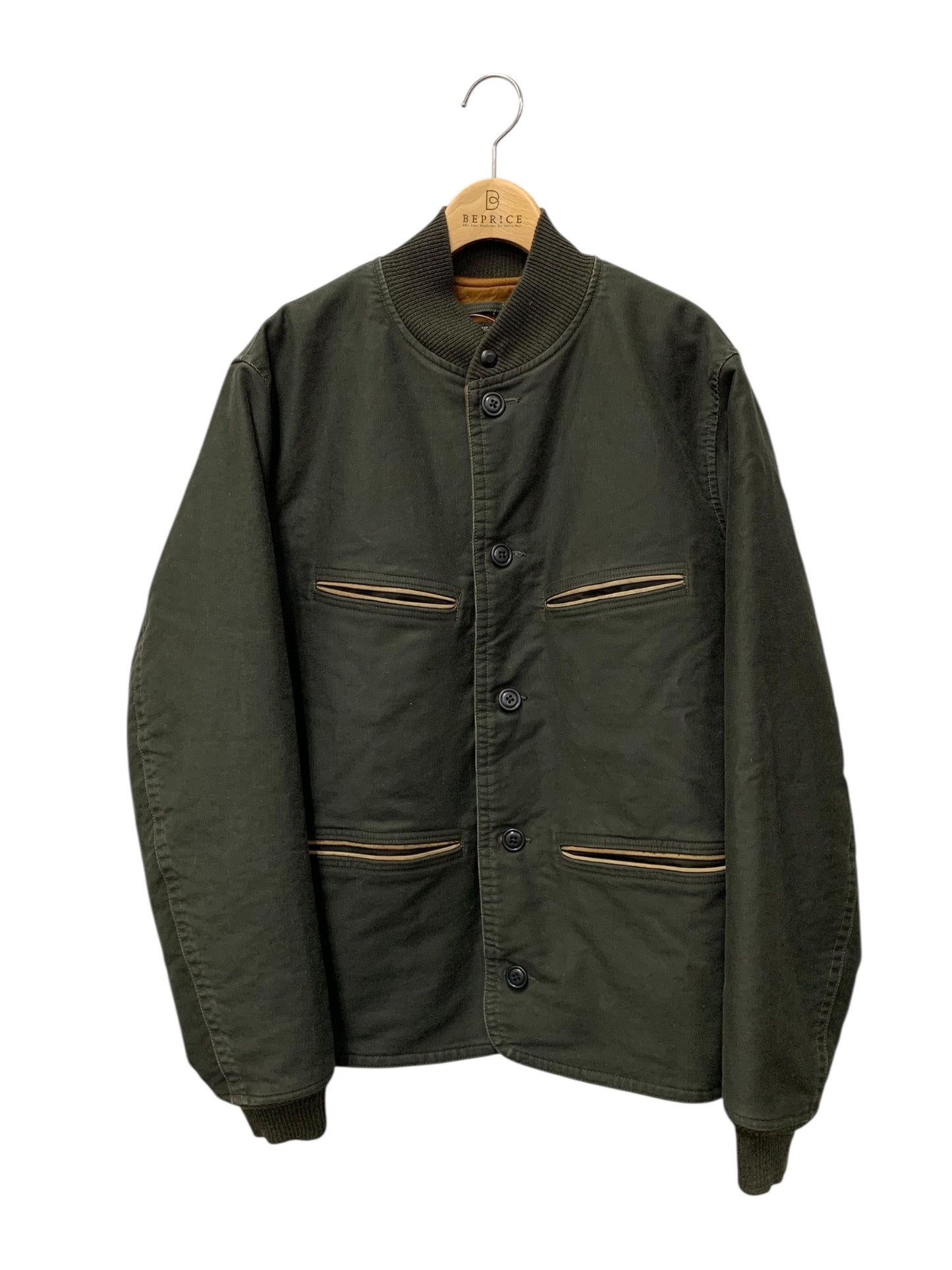 ダブルアールエル 782928658001 175/96A カーキグリーン ジャケット コットン ITWL2G91Z4IE