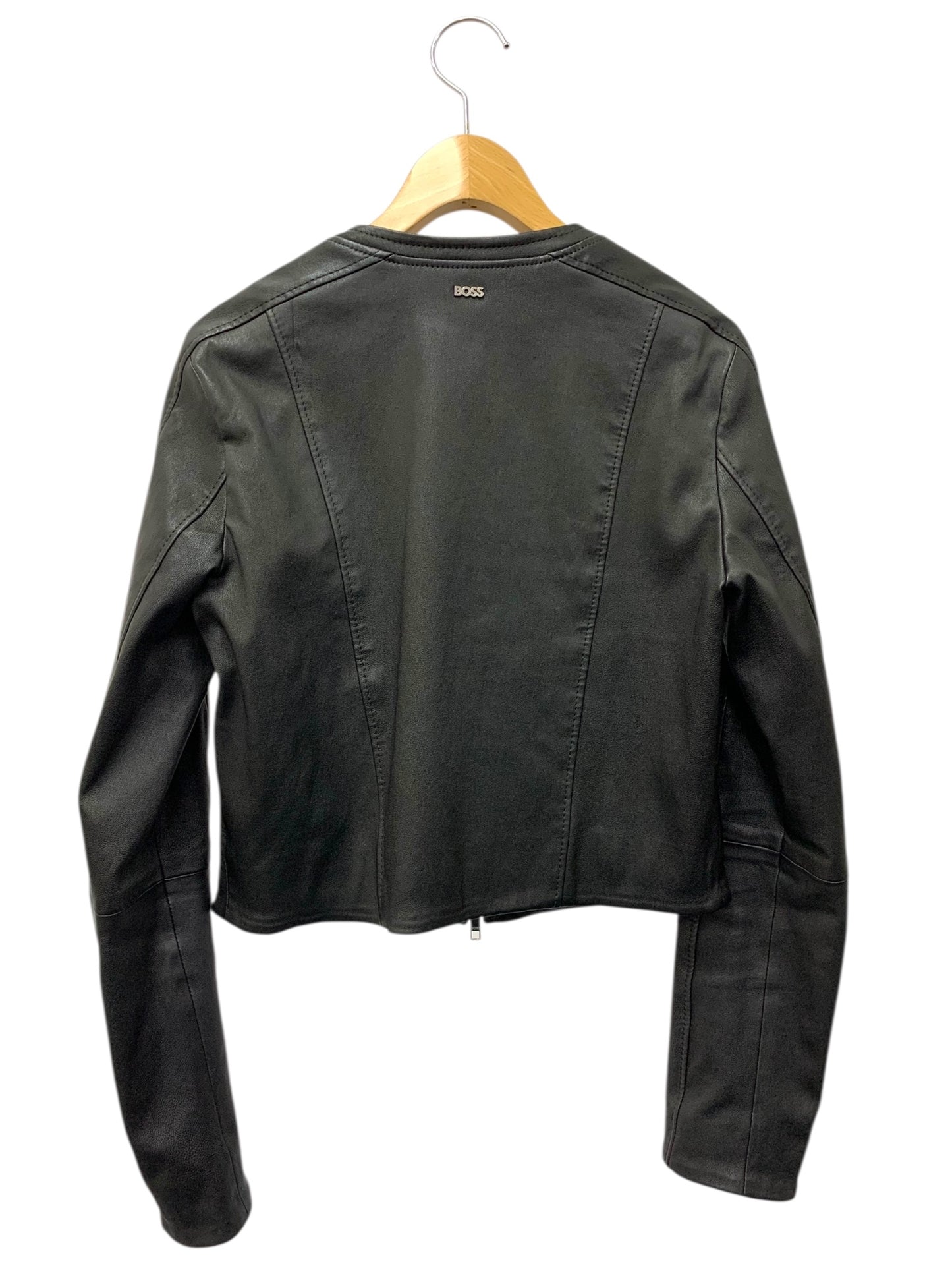 ヒューゴボス BOSS Jacke Sajosa 10236956 レザージャケット 36 ブラック シングルライダース ITLI9MN89Y1W