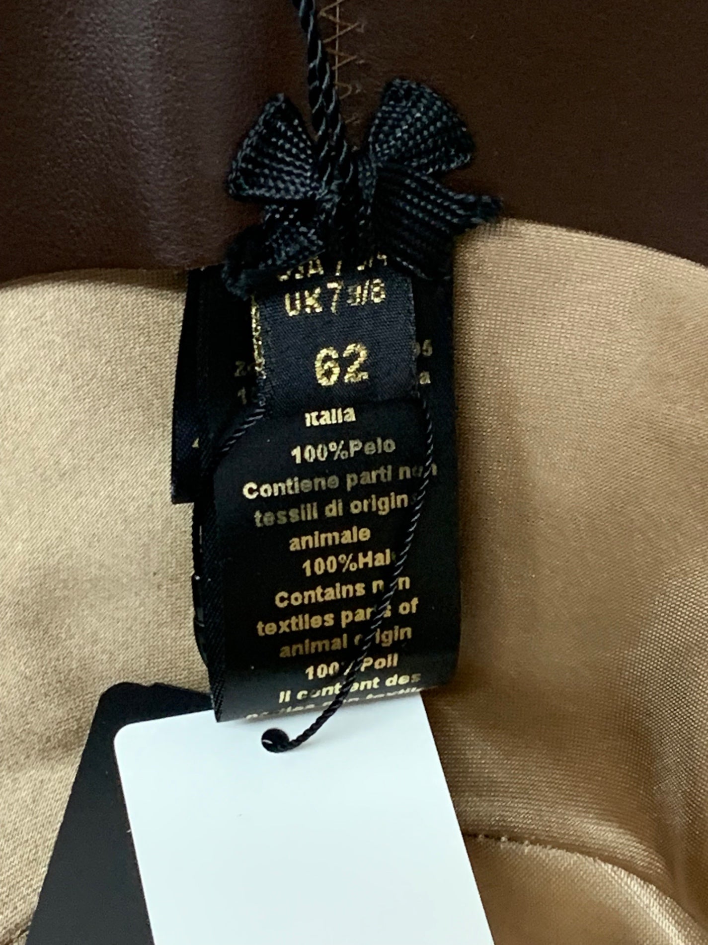 ボルサリーノ QUALITA SUPERIORE アネッロ ミディアムブリム 2321143360 ハット ベージュ クオリタ スーペリオーレ ラビットファー サイズ62 ITTHHWB7OE6K