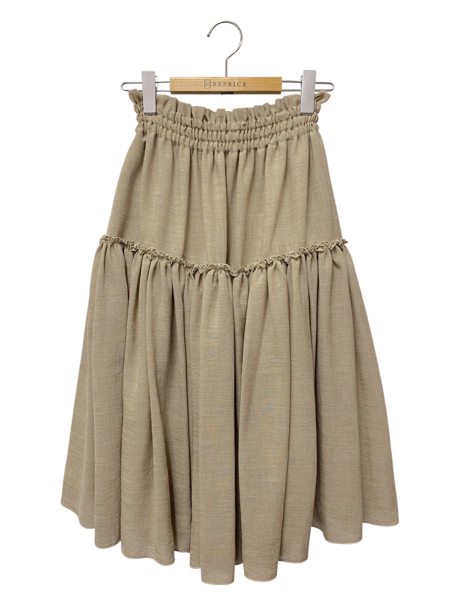 デイジーリン Raku-Raku Swing Skirt ラクラクスウィング 06721 スカート 42 ベージュ ウエストギャザー ITQIFS1B1JPC