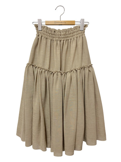デイジーリン Raku-Raku Swing Skirt ラクラクスウィング 06721 スカート 42 ベージュ ウエストギャザー ITQIFS1B1JPC