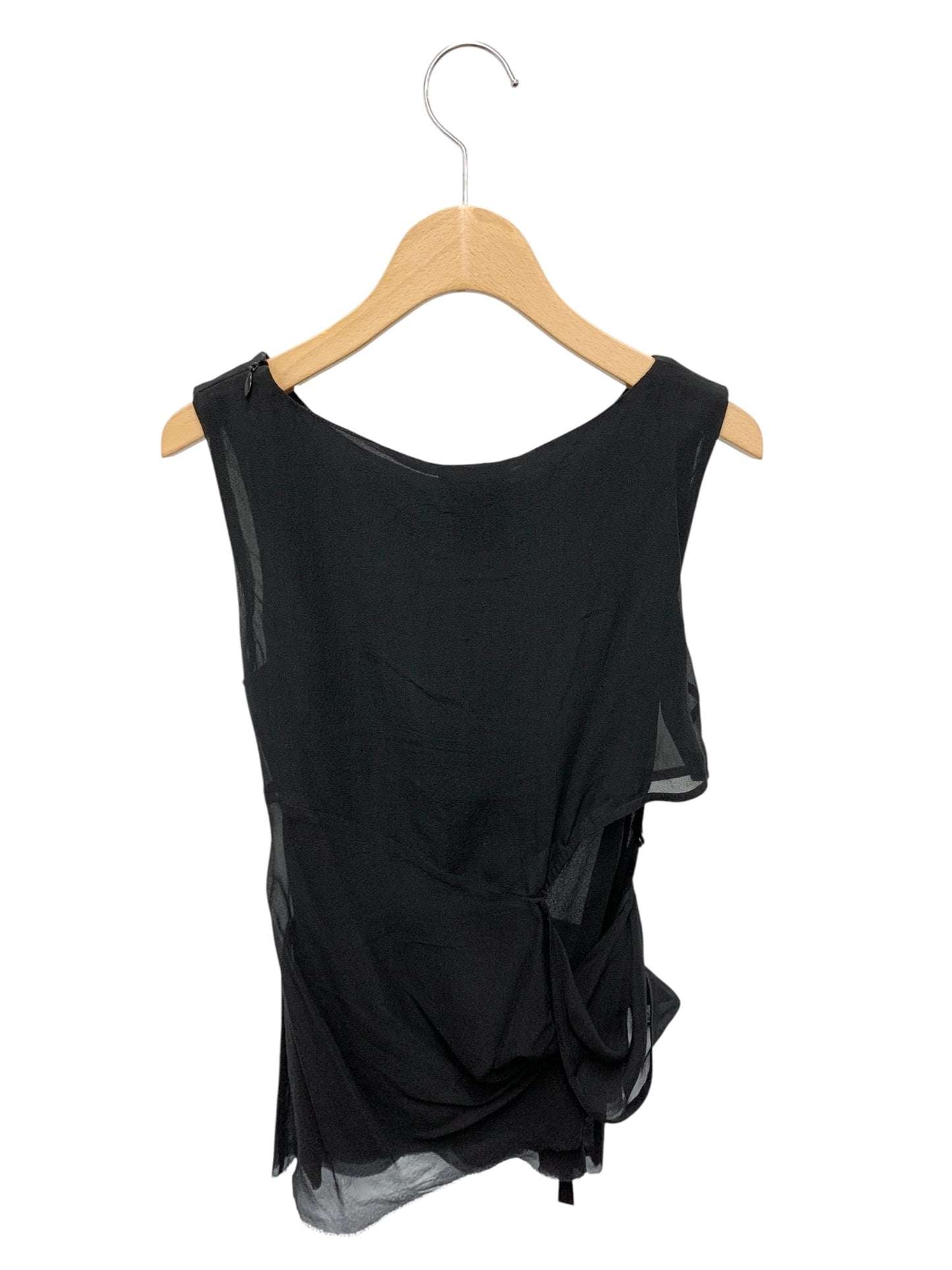 アンドゥムルメステール トップス 34 ブラック フリル IT6XW1FXHIH4