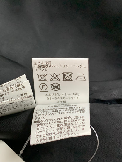 エムズグレイシー 017706 スカート 38 ブラック カメリア ロゴ フレア IT1S4EKCALJK