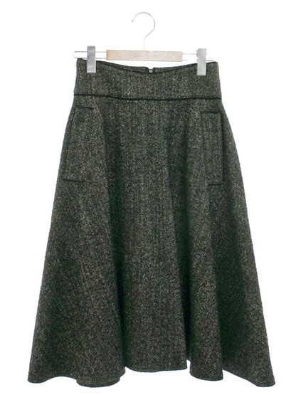 フォクシー 39203 スカート 38 ブラック アルパカ混 フレア ITGG5R3ZWBGB