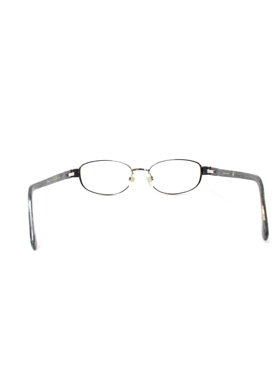 シャネル 2155 メガネ メタルシルバー/ブラック コンビフレーム フルリム オーバル（楕円） ITINUP1VAFIO 【SALE】