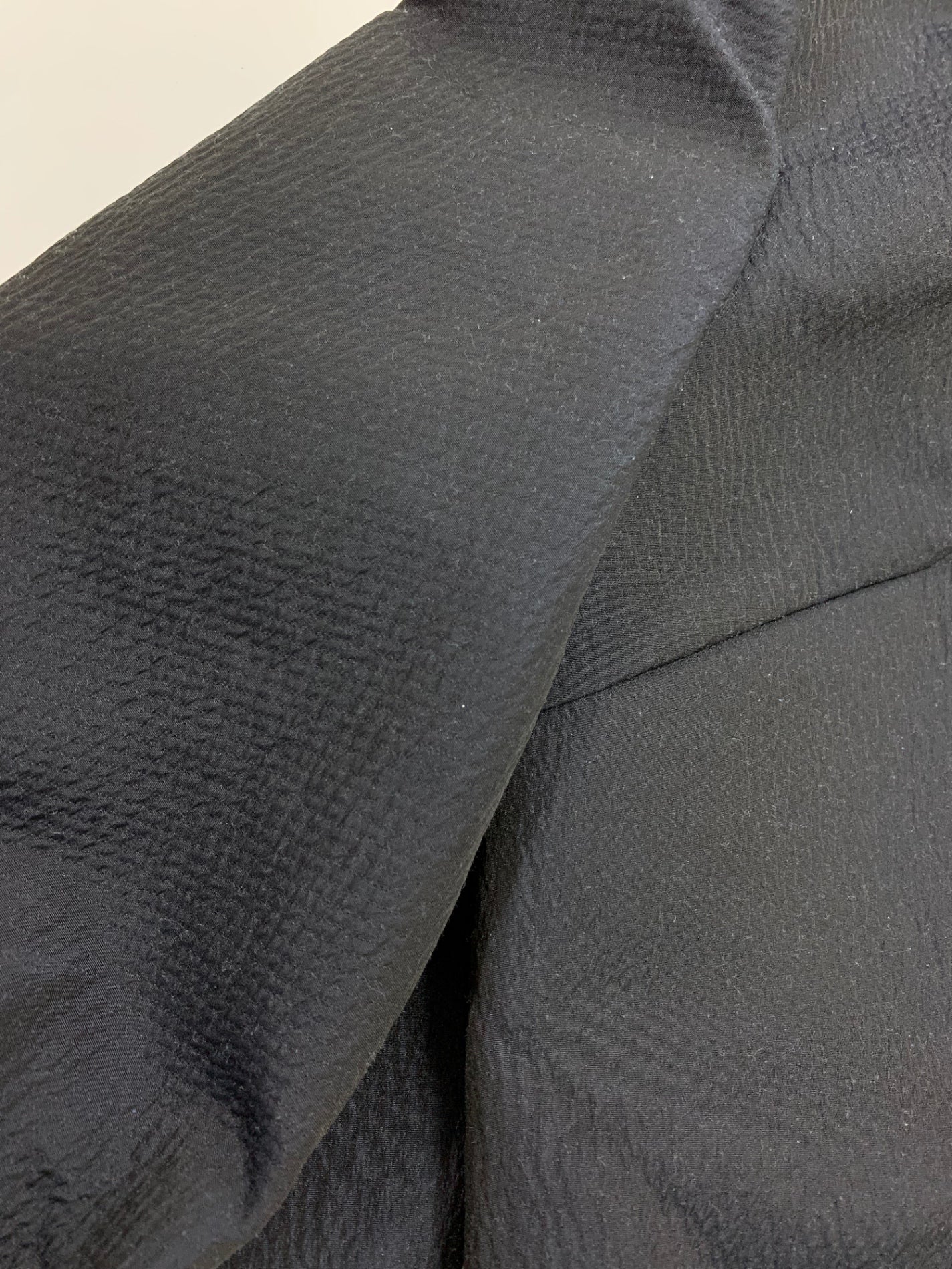 ルネ TISSUE 6523990 ノーカラージャケット 36 ネイビー パフスリーブ IT201OKPCIFQ