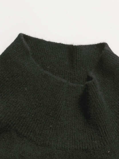 セルフォード CWN0195080 ワンピース 38 ブラック カシミヤ パフスリーブ ITK42698UZVC