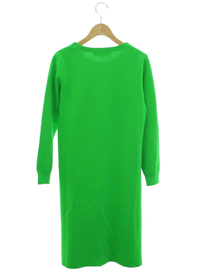 スーパービューティー ワンピース 42 グリーン ニット リボンビーズ ITRACRHC2WS6