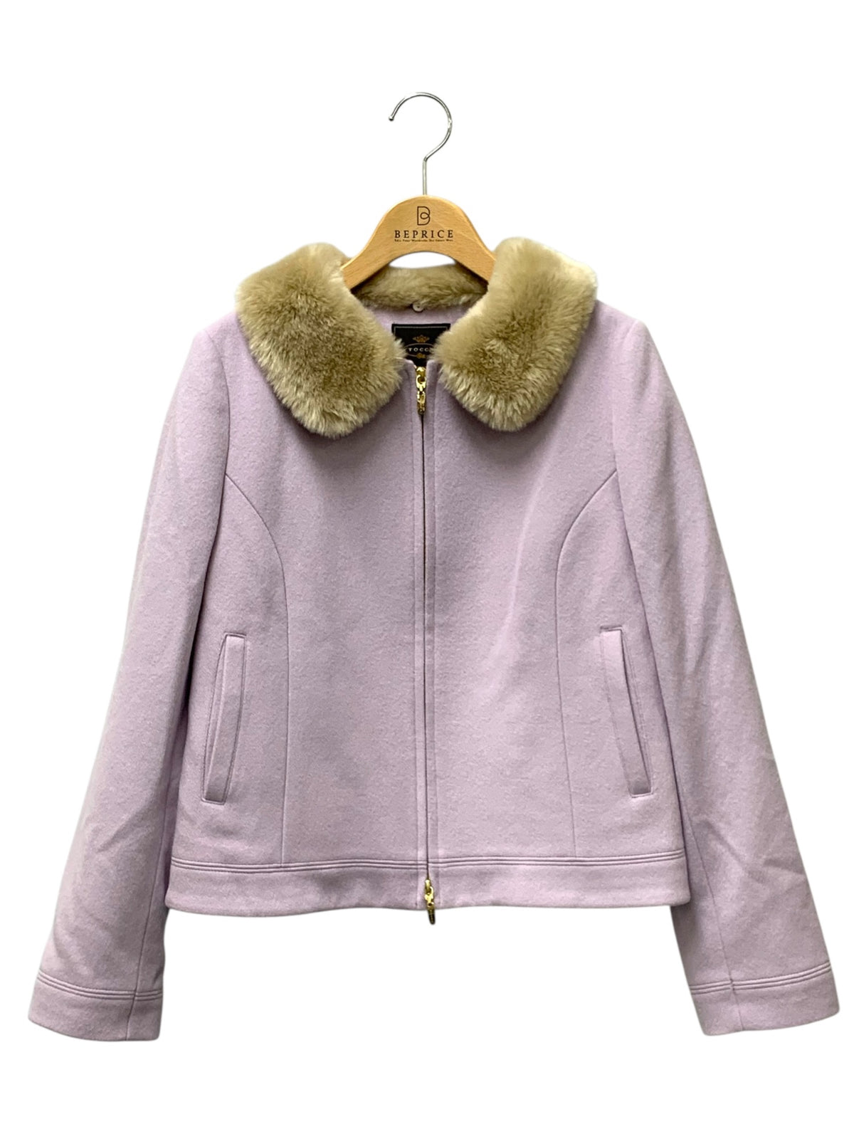 トッカ FANTASIA COTOIW0415 ジャケット 2 パープル ショートコート フェイクファー ITGHUQILPA7I