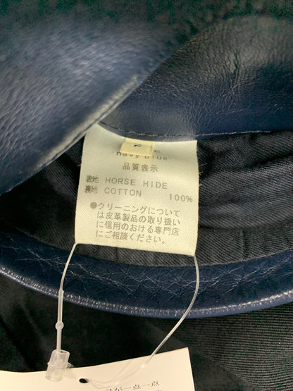 サンセットベイ CLYDE - NAVY ライダースジャケット 2 ネイビー シングル HORSE-HIDE IT6J9L87YTTQ