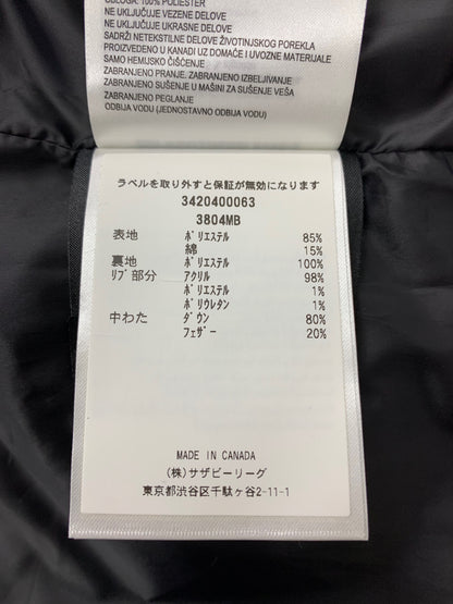カナダグース BLACK LABEL  MACMILLAN PARKA 3804MB ダウンジャケット S ブラック ITA9S8G935UG