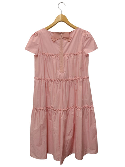 エムズグレイシー 411317 ワンピース 38 ピンク ティアード フリル フレア ITHJ7SCWMVSO