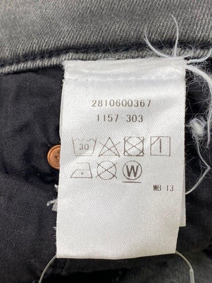 マザー 2810600367 デニムパンツ 26 グレー スキニーフレア カットオフ ダメージ加工 ITDZI503KD4P