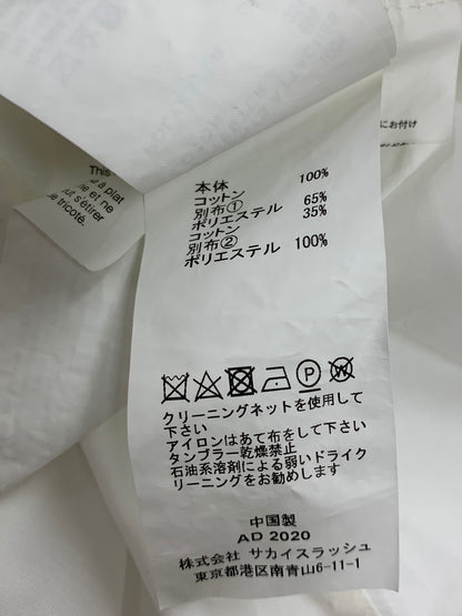 サカイ SCW-019 ワンピース 1 ホワイト フロントボタン ニット切り替え ITFBE1J1DTY0