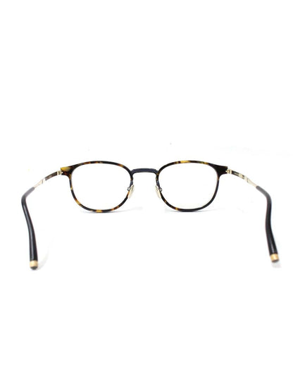マスナガ AVIOR メガネ ネイビー ゴールド コンビフレーム ボストン べっ甲柄 bykenzo takada IT62HHK0HX6B