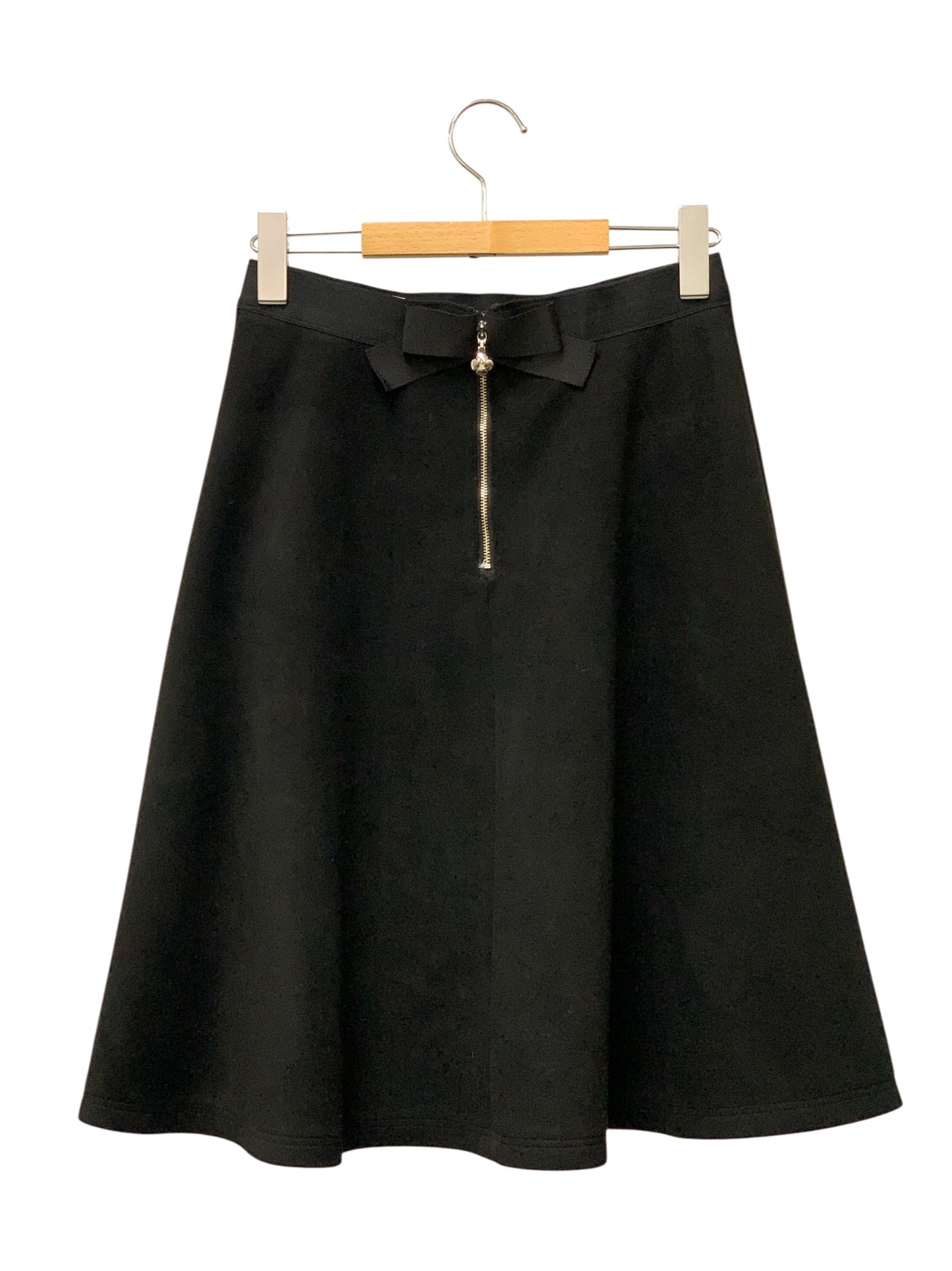 エムズグレイシー Suede Skirt 817562 スカート 38 ブラック ITCRTT1AAHKI