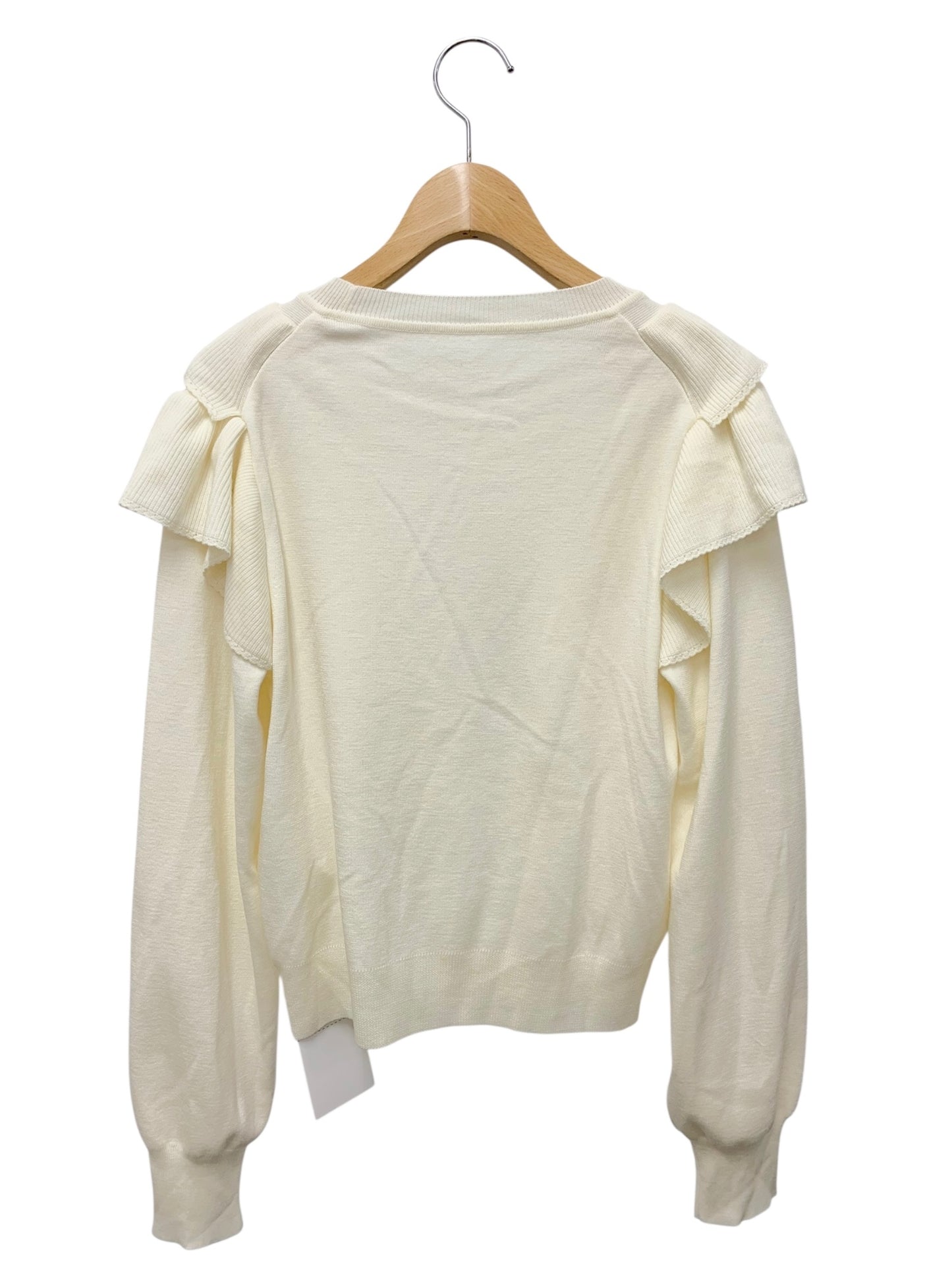 フォクシーブティック Petal ペタル 44991 ニット 40 アイボリー フリル IT101K039H40