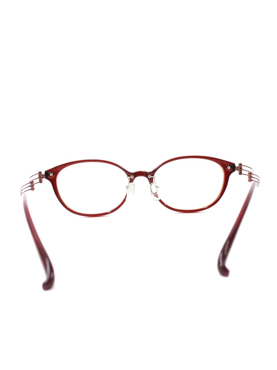 ラインアートシャルマン XL1472 メガネ レッド トリオ コンビフレーム オーバル ITZ1RA0ZAQDC