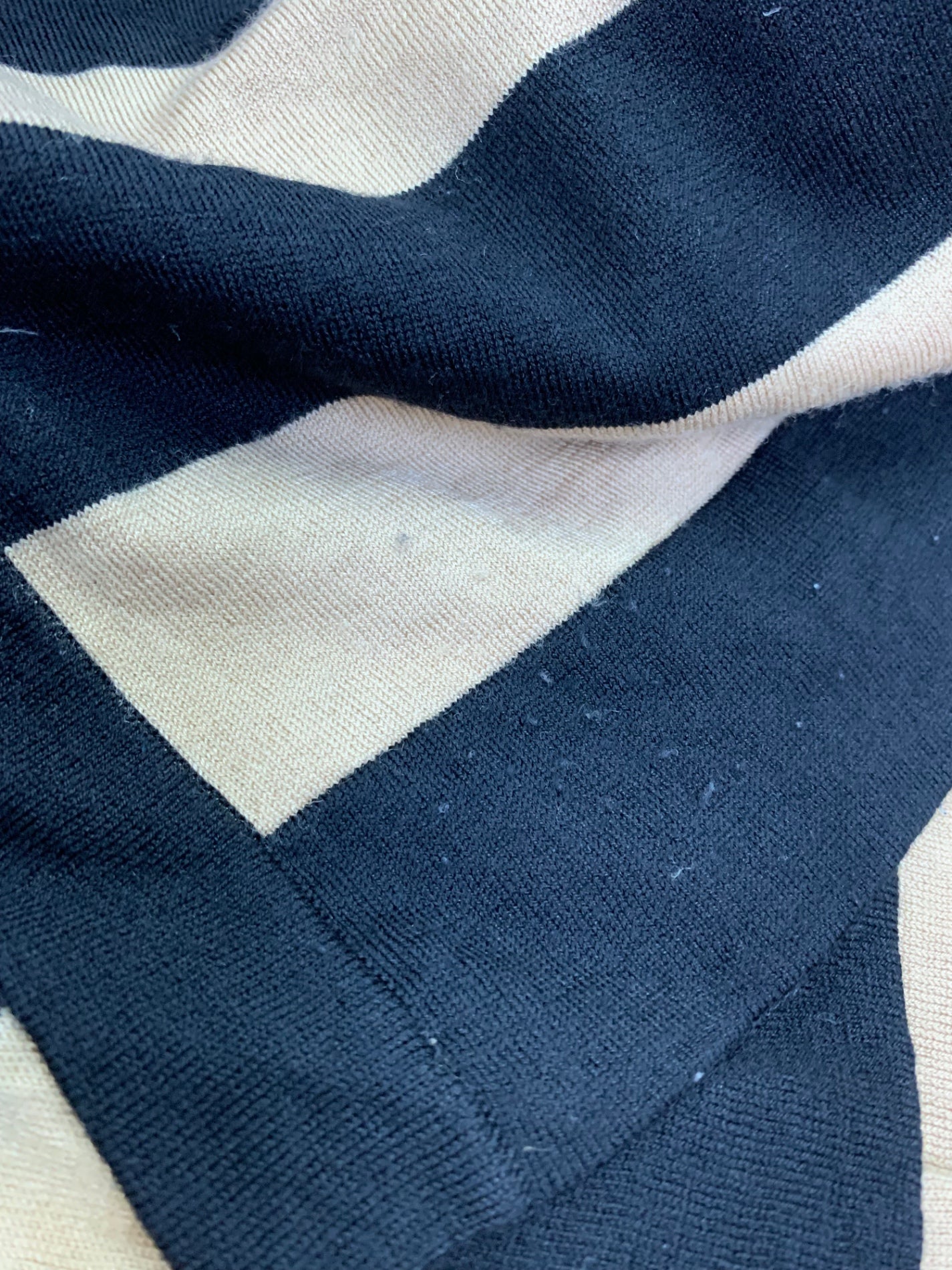 エムプルミエ A711-077 アンサンブル 38 ベージュ カーディガン トップス ボーダー IT9YDY3U3WEI